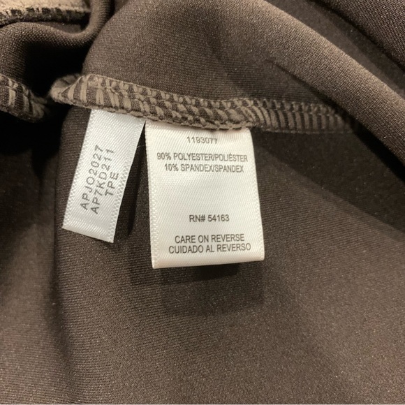 Andrew Marc Faux Suede Pull-On Pants Leggings Taupe - Picture 6 of 7